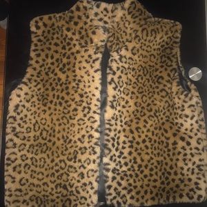 Cheetah Print Vest